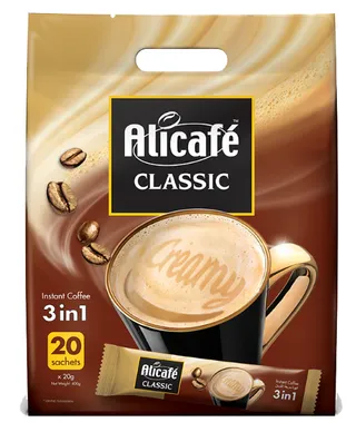 أليكافيه كلاسيك 3 في 1 أعواد قهوة، 20x20g