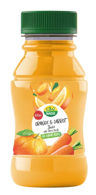 ندى عصير برتقال وجزر طازج, 200ml