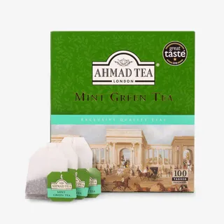 أحمد تي شاي أخضر بالنعناع 100 كيس