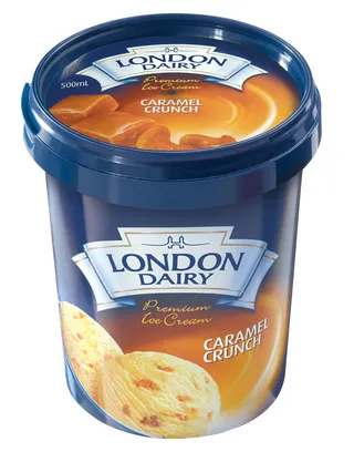 London Dairy Caramel & Crunch Ice Cream 500 ml