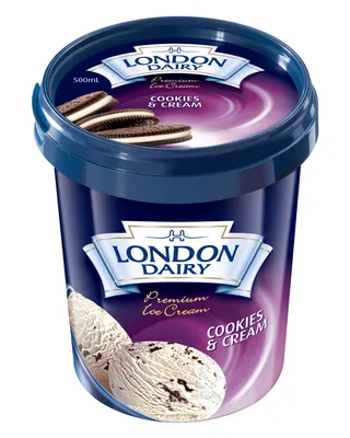 London Dairy Cookies & Cream Ice Cream 500ml