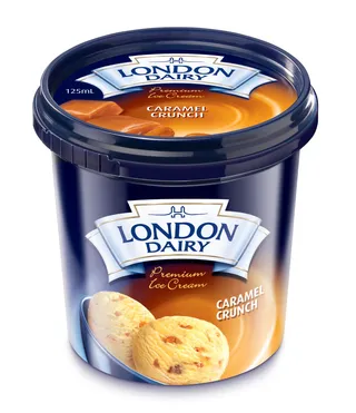 London Dairy Caramel & Crunch Ice Cream, 125ml