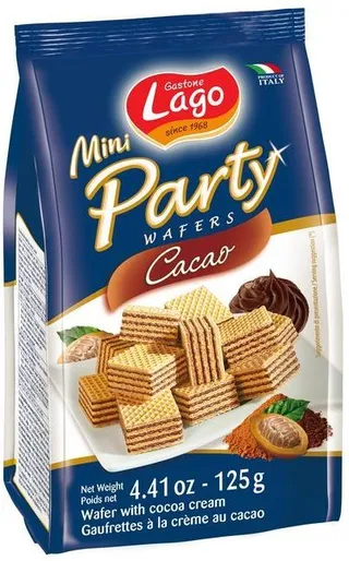 Lago Mini Party Cocoa Wafers 125g