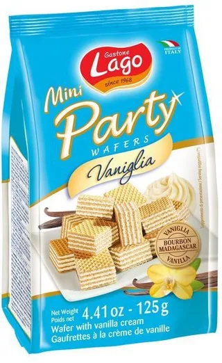 Lago Mini Party Vanilla Wafers 125g