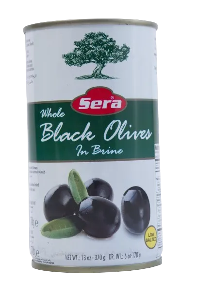 Sera Black Olives Tin 370g