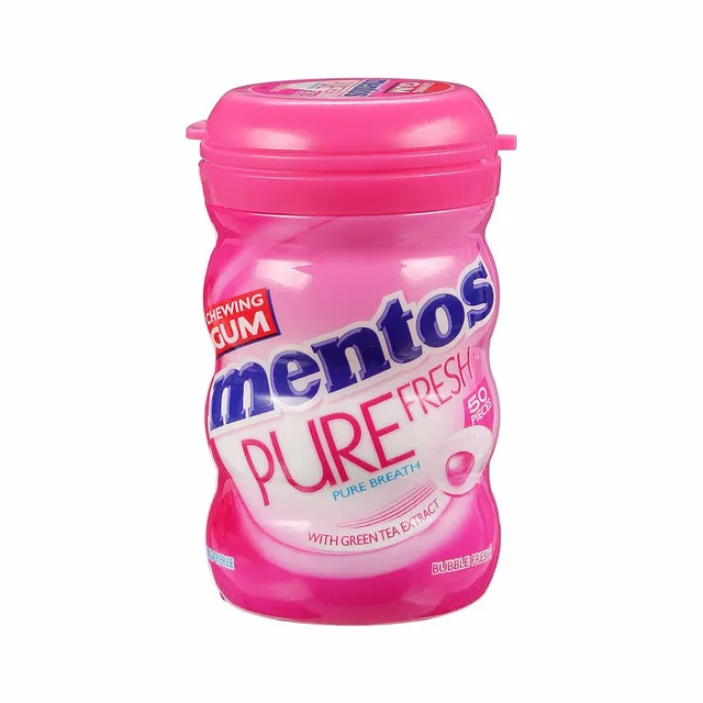Mentos Pure Fresh Bubble Gum, 50 Pieces