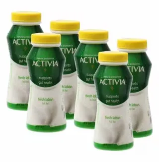 أكتيفيا مشروب لبن كامل الدسم، 6x180ml