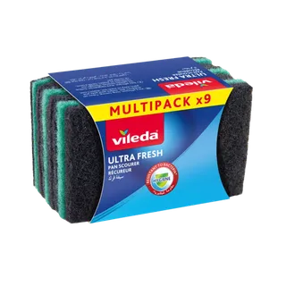 Vileda Ultra Fresh Scouring Pad, 9 Pieces