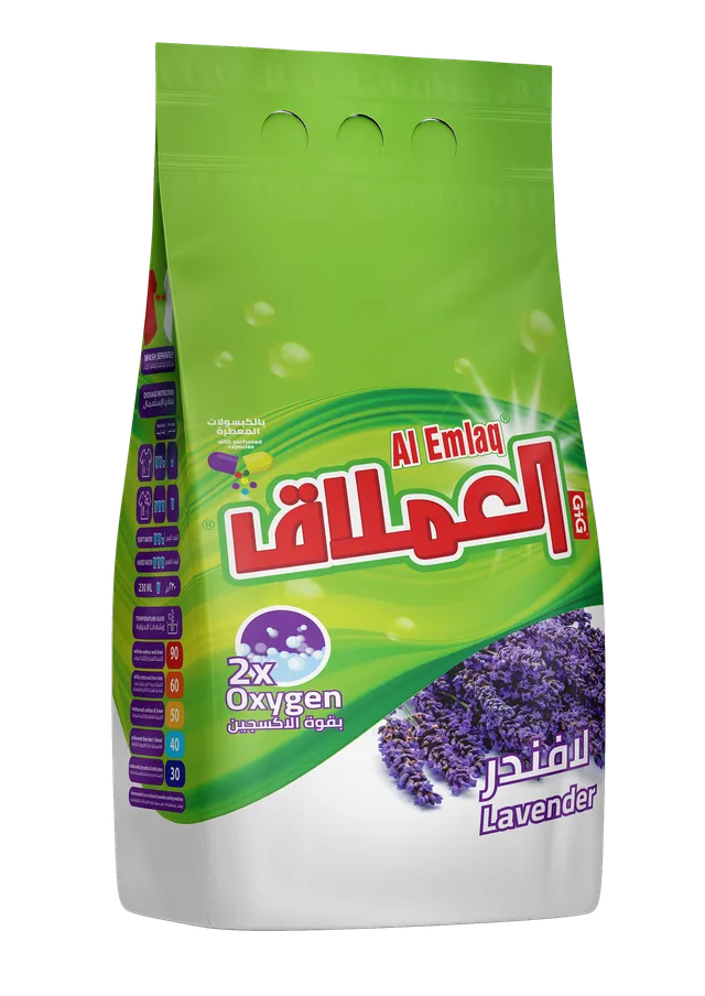 Al Emlaq Eco Clean Lavender Low Foaming Detergent Powder, 3kg