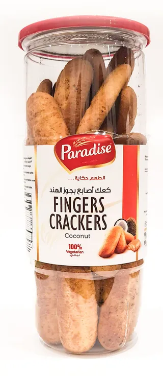 بارادايس أصابع جوز الهند كراكرز، 350 جم