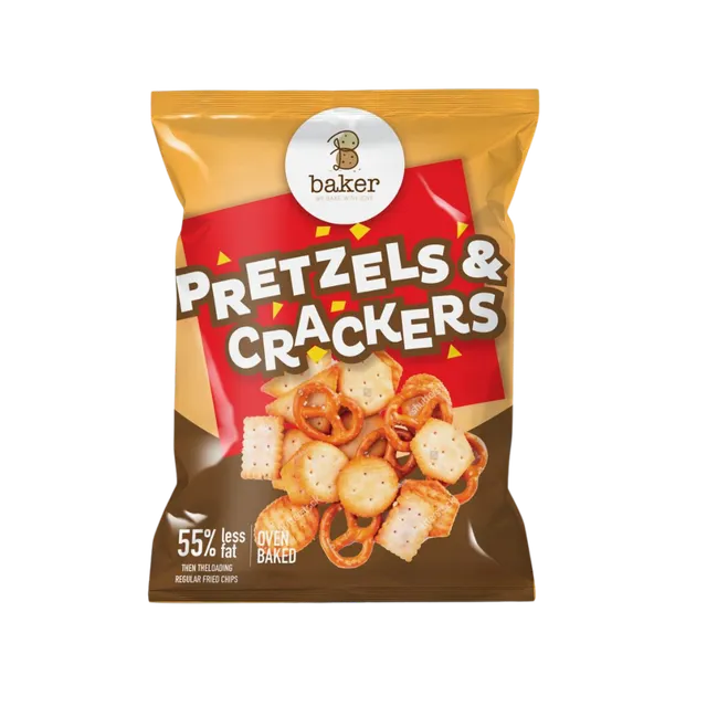 Baker Salty Pretzels & Crackers, 130g