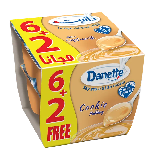 Danette Cookie Pudding, 8x90g