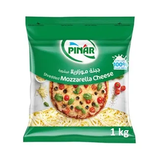 Pinar Shredded Mozzarella Cheese, 1kg