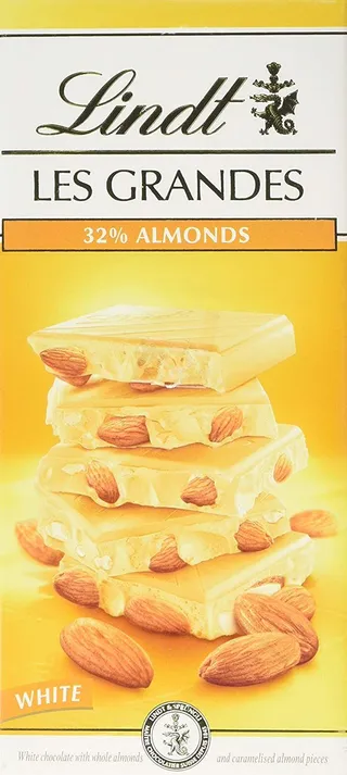 ليندت ليه غراند شوكولاتة بيضاء باللوز, 150g