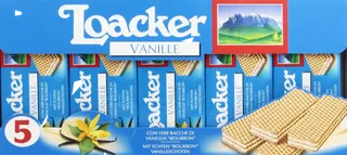 Loacker Classic Vanilla Crispy Wafers 5x45 g