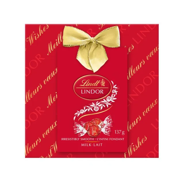 Lindt Lindor Milk Gift Wrapped Box, 287g