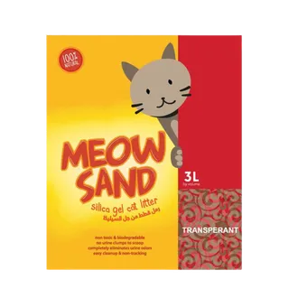 Meow Sand Silica Gel Cat Litter 3 Liter