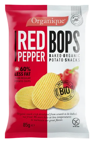 Organique Redbops Red Pepper Organic Chips 85 g
