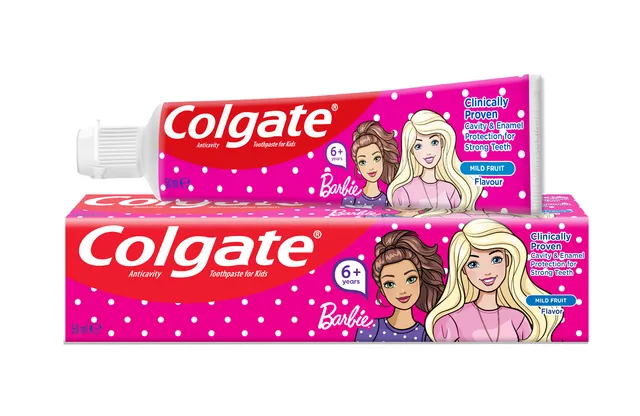 Colgate Kids Girls Anticavity Fluoride Toothpaste 6+ Barbie 50ml