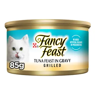 Fancy Feast Tuna Feast in Gravy Grilled Cat Food, 85g