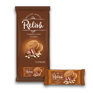 Nabil Relish Coffee & Oat Cookies 42 g x 12 Pcs