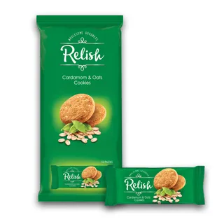 Relish Cardamom & Oats Cookies 42 g x 12 pcs
