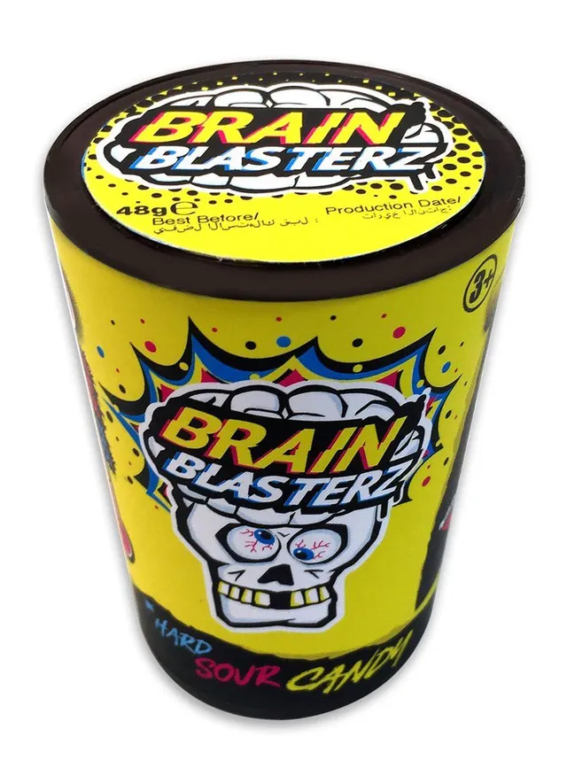 Brain Blasterz Gum Container Sour Candy 48g