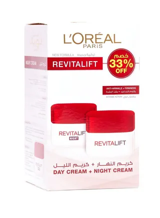 L'Oreal Revitalift Day Cream + Night Cream Pack, 50ml + 50ml