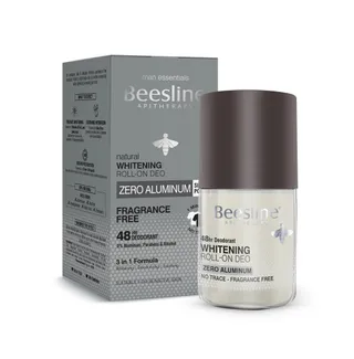Beesline Men's Whitening Zero Aluminium Fragrance Free Roll-On Deodorant 70ml