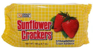Sunflower Crackers Strawberry 190 g