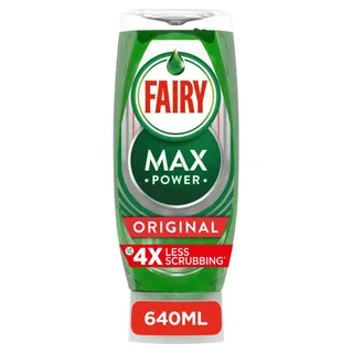 Fairy Max Power Original Dishwashing Liquid, 640ml
