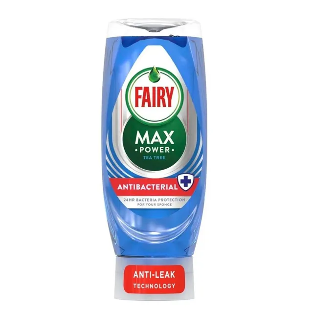 Fairy Max Power Anti-bacterial Tea Tree Dishwashing Liquid, 640ml