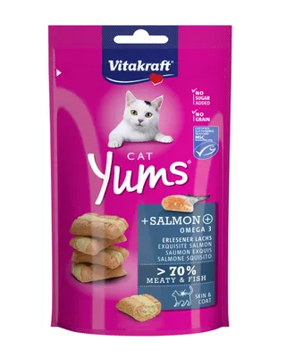 Vitakraft Salmon & Omega Cat Yums Treat, 40g