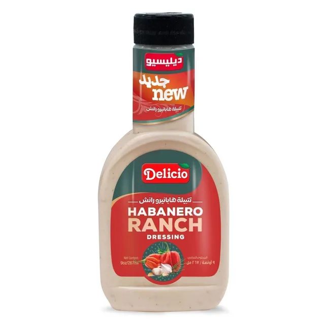 Delicio Habanero Ranch Dressing, 267ml