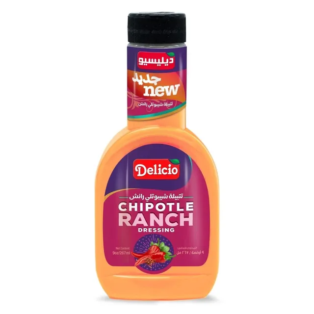 Delicio Chipotle Ranch Dressing, 267ml