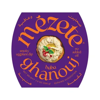 Mezete Baba Ghanouj Roasted Eggplant & Tahini Dip, 200g