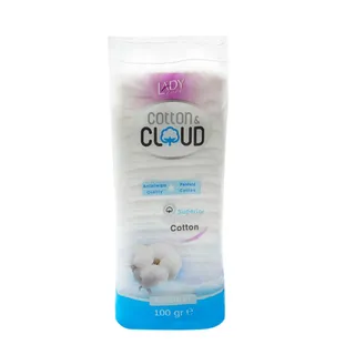 Lady Care Cotton & Cloud Antiallergic Cotton Pads Bag, 100g