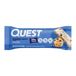 Quest Nutrition 21g Protein Bar Blueberry Muffin Flavor, 60g