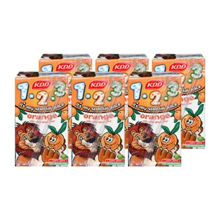 KDD 123 Orange with White Grapes Juice, 6x125ml