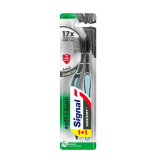 Signal Sensisoft Charcoal Toothbrush 1+1