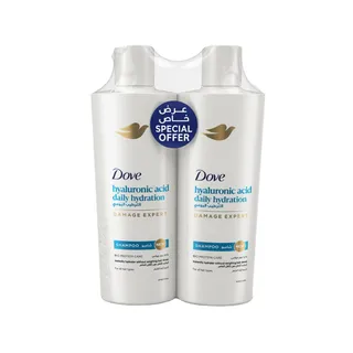 Dove Daily Hydration Shampoo, 2x400ml