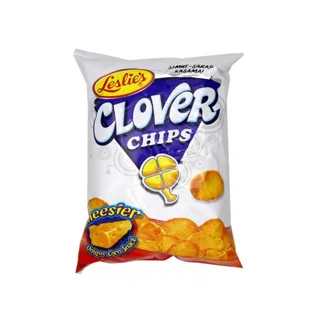 Leslie's Clover Chips Cheesier Corn Snacks, 85g
