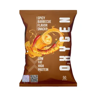 Oxygen Spicy Barbecue Flavor Protein Snacks, 50g