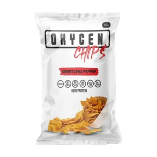 Oxygen Sweet Chili Pepper Flavor Protein Chips, 60g