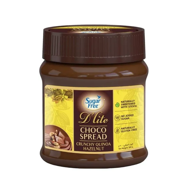 Sugar Free D'Lite Crunchy Quinoa Hazelnut Spread, 300g