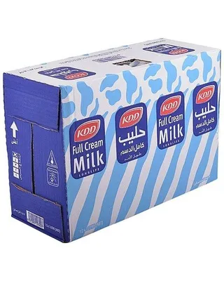 KDD Full Cream Long Life Milk 12x1L