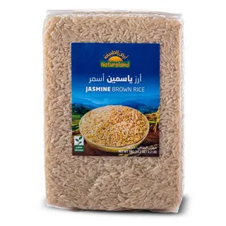 أرض الطبيعة عضوي أرز ياسمين أسمر 1 كجم