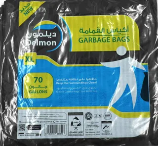 Delmon Garbage Bag 70 Gallon 30 Bags