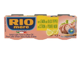 Rio Mare Tuna Lemon & Black Pepper In Olive Oil 80 g x 3