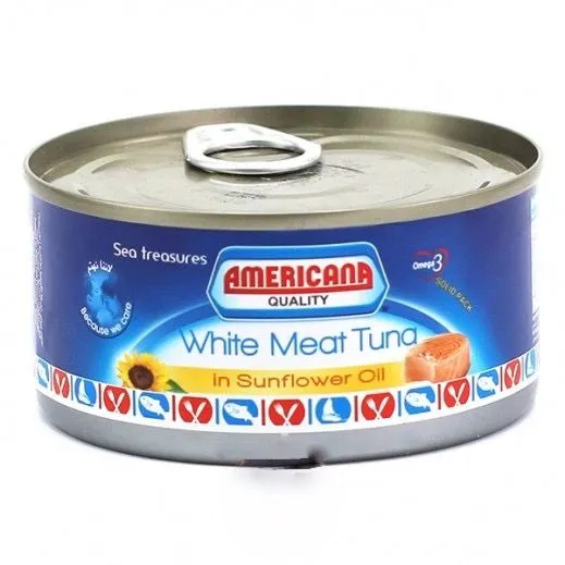 Americana White Tuna Sunflower Oil 185g
